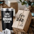thumbnail image 4 of Best Husband Ever Tumbler-Gifts for Husband from Wife,Her-Valentines Christmas Birthday Gifts for Men,Dad,Grandpa,Him-20oz Stainless Steel Coffee Mug Black, 4 of 6