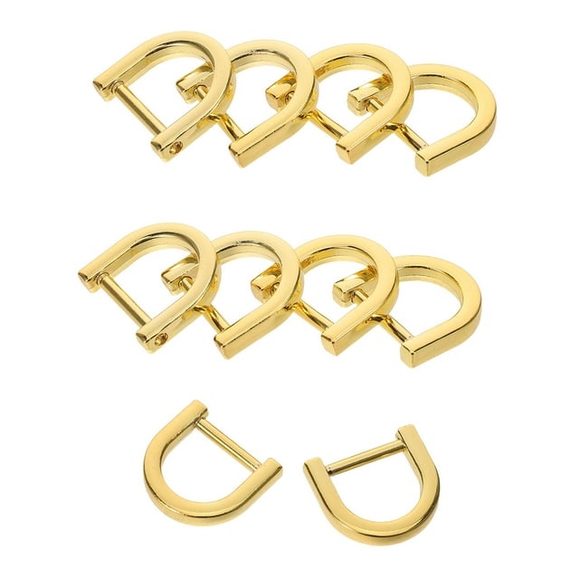 BESTYASH 10Ud Anillos D Dorados Para Bolsos Confiables Con Fabricación Precisa Para Uso Diario