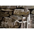 thumbnail image 3 of Kingston Brass Freestanding Tub Faucet, Brushed Nickel, Freestanding KS7138DPL, 3 of 6