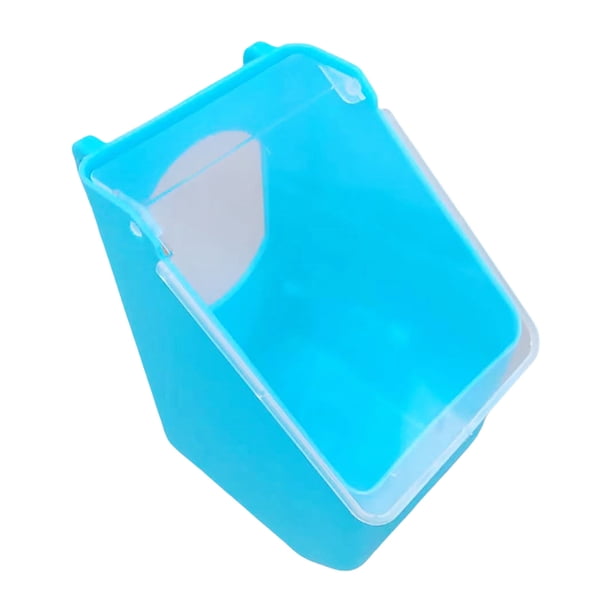 Comedero De Plástico Colgante Comedero Para Pájaros Vaso Para Agua Accesorios Para Pájaros Soporte Para Vasos Jaula Comedero Para Alféizar