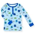 thumbnail image 2 of Sleep On It Infant & Toddler Boys 2-Piece Super Soft Jersey Snug-Fit Pajama Set with Matching Socks - Monsters , 24M, 2 of 5