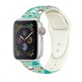 thumbnail image 2 of Amerteer Christmas Replacement Silicone Wrist Sport Band Strap For Apple Watch Series 5 4, 2 of 4
