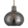 thumbnail image 3 of 360 Lighting Partridge 9 1/2" Modern Pendant Ceiling Light Fixture Dining Room Over Table Kitchen Island Brass Finish Mirror Glass Mini, 3 of 9