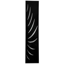 Reverse Lashes Modern Metal Wall Decoration by Meyerdirk Art, Metallic Black