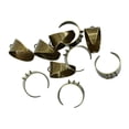 thumbnail image 2 of 10pcs 3 bucles Anillos en Configuración para artesanía de fabricación de bricoje Bronce BLESIY anillo base en blanco, 2 of 8