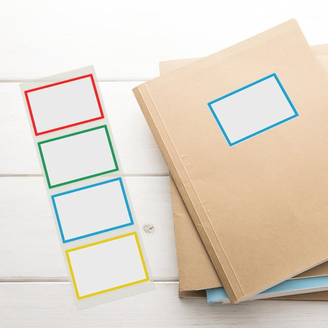 TEHAUX 300Ud Stickers Para Etiquetas De Con Bordes Vivos Para Uso En Casa