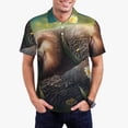 thumbnail image 1 of Balery Daisy Sleeping Sloth Camisa Polo de Hombre con Estampado, de Manga Corta y Tejido Medio, Camisa Tipo Golf Polo-X-Large, 1 of 6