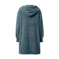 thumbnail image 5 of Womens Jackets Fleece Zip Up Hooded Coat Solid Warm Loose Sherpa Lined Hoodie Fuzzy Lightweight Outwears, 5 of 6