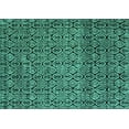 thumbnail image 1 of Ahgly Company Indoor Rectangle Abstract Turquoise Blue Modern Area Rugs, 2' x 4', 1 of 4