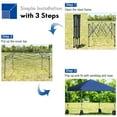 thumbnail image 6 of Gymax 8x8 FT Pop up Canopy Tent Shelter Wheeled Carry Bag 4 Canopy Sand Bag Blue, 6 of 10