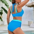 thumbnail image 4 of JAKANYQ Women'S Color Matching Two Piece Swimsuit Bikini Vibrant Colorful Swimsuit, S, 4 of 4