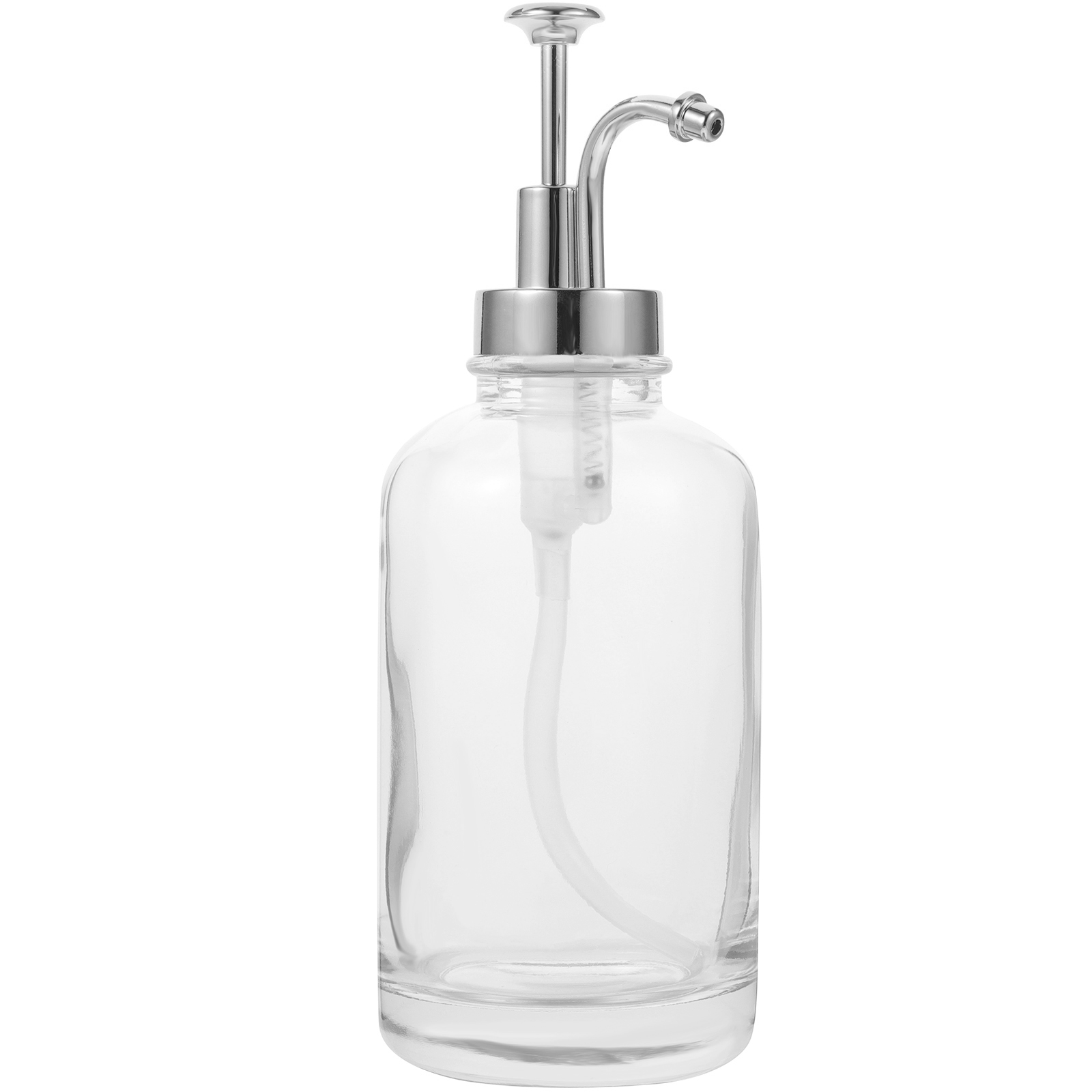 Glass Lotion Bottle Pump Design Syrup Dispenser Reusable Honey Bottle Soap Dispenser