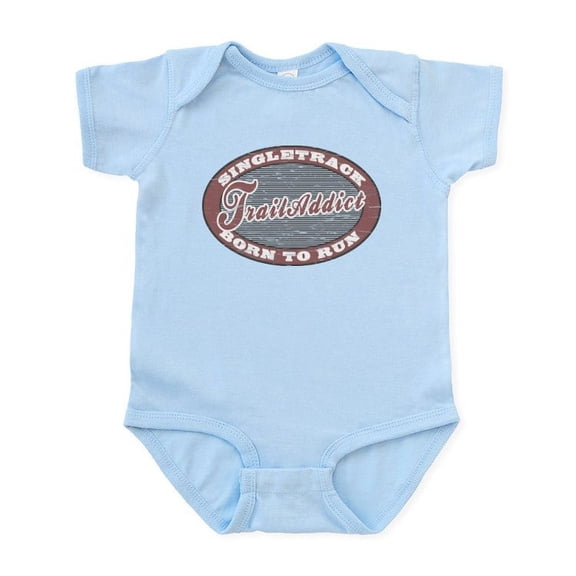 CafePress - Trail Addict Runner Infant Bodysuit - Baby Light Bodysuit, Size Newborn - 24 Months