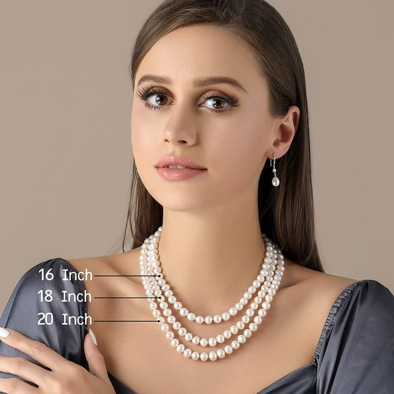 16 inch sale real pearl necklace