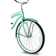 thumbnail image 2 of WonderWheels Beach Cruiser Shimano Tx-35 7 Speed Bicycle, Bike, V-Brake Stainless Steel Spokes One Piece Crank Alloy Purple Rims 36 H With Fender - Green, 2 of 6