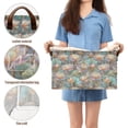 thumbnail image 5 of Yayeee Foldable Storage Basket for Shelves Waterproof Cloth Bins with Handles, Colorful Water Lilies Pattern, 5 of 7