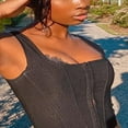 thumbnail image 4 of MesaSe Women´S Crop Tank Top Irregular Hem Central Single-Row Clasp Cami, 4 of 6