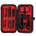 thumbnail image 1 of Set de manicura, kit de pedicura, cortaúñas, kit de aseo profesional, herramientas para uñas con lujoso estuche de viaje para hombres y mujeres, 1 of 5