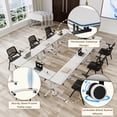 thumbnail image 5 of Narrow Conference Tables,Conference Room Tables with Wheels,Small Folding Conference Table for Office Training Meeting Seminar Classroom Home, 5 of 8