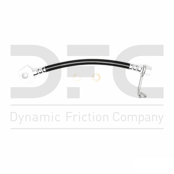 Rear Lower Right Dynamic Friction Company Brake Line Hose 350-54598 For 1999-2010 Ford F-350 Super Duty, 2005-2010 Ford F-250 Super Duty