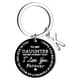 thumbnail image 1 of Llaveros para mujer, llavero de billetera, llavero de auto, lindo llavero DIY para mi hija, llavero de acero inoxidable negro con apellido de 26 letras, 2,5 cm, decoraciones de moda, 1 of 3