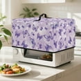 thumbnail image 4 of FOR U DESIGNS Butterfly Purple Pattern Microwave Oven Dust Cover Stain Resistant Lid for Air Fryer Toaster Oven Dust-Proof Kitchen Appliance Covers, 18.25 x 14.5 x 11 inches-S, 4 of 8