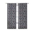 thumbnail image 2 of Indigo Ink Dacha Navy/Multicolor Ogee Rod Pocket Blackout Curtain Panel, 52" x 84", 2 of 5