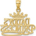 thumbnail image 4 of 14K Yellow & Rhodium And Daddys Princess Pendant (22 X 20) Made In United States k2702, 4 of 6