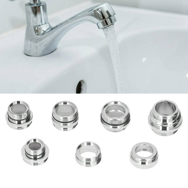 Mujer 7pcs/set Masculino Kit de Adaptador de Grifo Femenino Con Adaptador de Aire Acondicionado de la Junta Juego para la Manguera de Jardín Fregadero de la Cocina