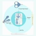 thumbnail image 2 of 4in1 Baby Manicure Pedicure Grooming Kit for New-born Infant & Toddler Babies, 2 of 13