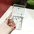 thumbnail image 2 of iPhone 13 Pro Max Flower Case,Clear Soft Flexible Rubber Pressed Dry Real Flowers Case Women Girls Glitter Floral Cover for iPhone 13 Pro Max -Blue, 2 of 12