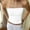 White, variant on Tank Tops Women Women Strapless Striped Bandeau Tube Tops Aesthetic Sleeveless Backless Crop Tank Going Out Summer Girls(Yellow,S)