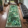thumbnail image 4 of Runner Rugs for Floor, Yamaziot 2'x6' Faux Jute Carpet Runner Non Slip Hallway Rug for Farmhouse Kitchen Entryway Outdoor Patio, Natural Jungle Animals Decor, 4 of 9