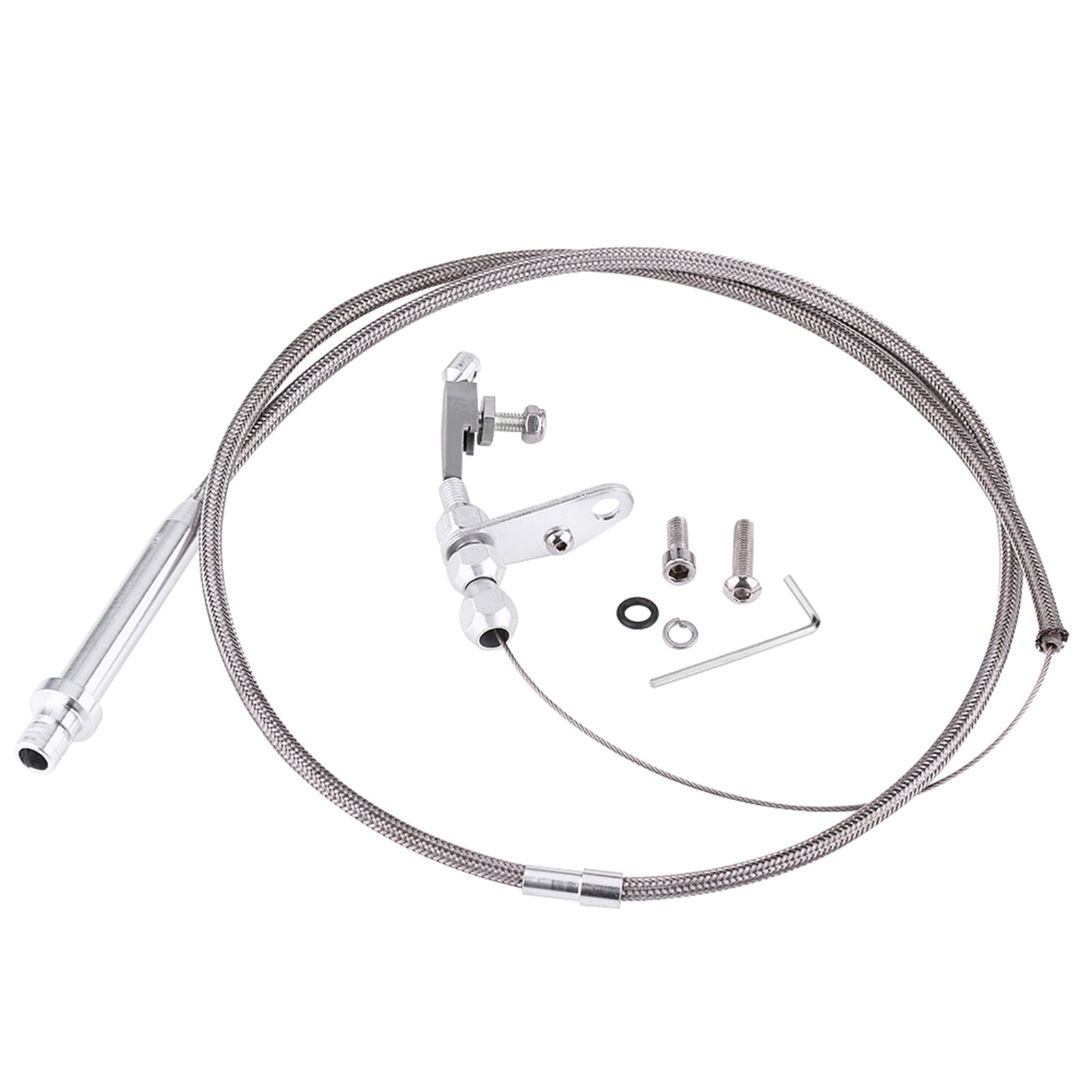 For Chevy TH350 Stainless Steel Braided Transmission Kick Down Cable