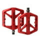 thumbnail image 1 of Pedal de bicicleta de montaña de nailon antideslizante, plataforma de bicicleta de 9/16 pulgadas, pedales planos para bicicleta de montaña BMX MTB, fá rojo Sunnimix pedales de bicicleta, 1 of 6
