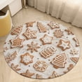 thumbnail image 6 of Christmas My Favorite Gingerbread Cookies Round Carpet Circle Rug Outdoor Patio Area Rug Washable Large Area Rugs Hallway Room Decor Fitness Mats, 6 of 8