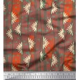 thumbnail image 1 of Soimoi Poly Georgette Fabric Circle,Floral & Wheel Ethnic Print Fabric by Yard 42 Inch Wide, 1 of 3