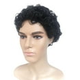 thumbnail image 4 of WXLCISI Black Short Wig for Men Side Part Straight Natural Synthetic Heat Resistant Wig for Daily Party Use, 4 of 6