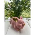 thumbnail image 4 of Y.Byani Piggy Bank Coin Bank Pig Statue Gifts Polyresin Home Decor Arts 8.3 inch (Pink), 4 of 8