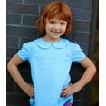thumbnail image 6 of Made in USA Girls Soft Cotton Jersey Peter Pan Collar Short Sleeve Puff Tee, 6 of 9
