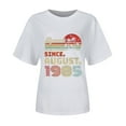 thumbnail image 4 of Kayannuo Hauts pour Femmes Liquidation Chemises pour Femmes Saint-Valentin T-Shirt Imprimé Col Rond Manches Courtes Décontracté, 4 of 4