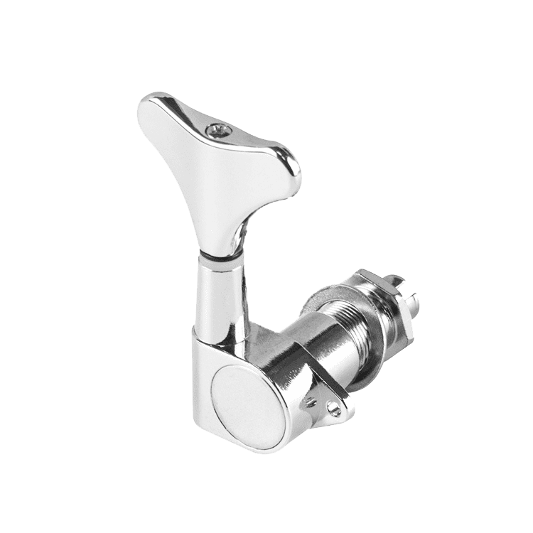 LOOKSEVEN 1/4/5 PCS Electric Bass Guitar Tuning Pegs Machine Heads - Chorme, Left/Right Available-2L3R