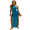 Blue, variant on Halter Dresses for Women Double Side High Split Halter Dress Back Knit Casual Maxi Dress S-L