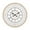 White Carved Floral Floral Round 32" x 2" x 32", variant on DecMode 29 In. White Farmhouse Wall Clock