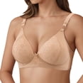 thumbnail image 2 of Lixiuxyad Seamless Underwire Comfortable Full Cup Bra Hot Off The Shelf Bra,Bras for Women Beige 38, 2 of 5