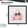 thumbnail image 4 of Stupell Industries Glam Glam Time Handbag Black Framed Print Under Glass, 13 x 13, by Kim Allen, 4 of 8