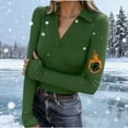 thumbnail image 4 of UTSJKR Womens Thumb Holes Ribbed Long Sleeve Tops for Women Pullover Sweaters Y2K Going Out Tops Deep V Neck Trendy Shirt Green S, 4 of 9