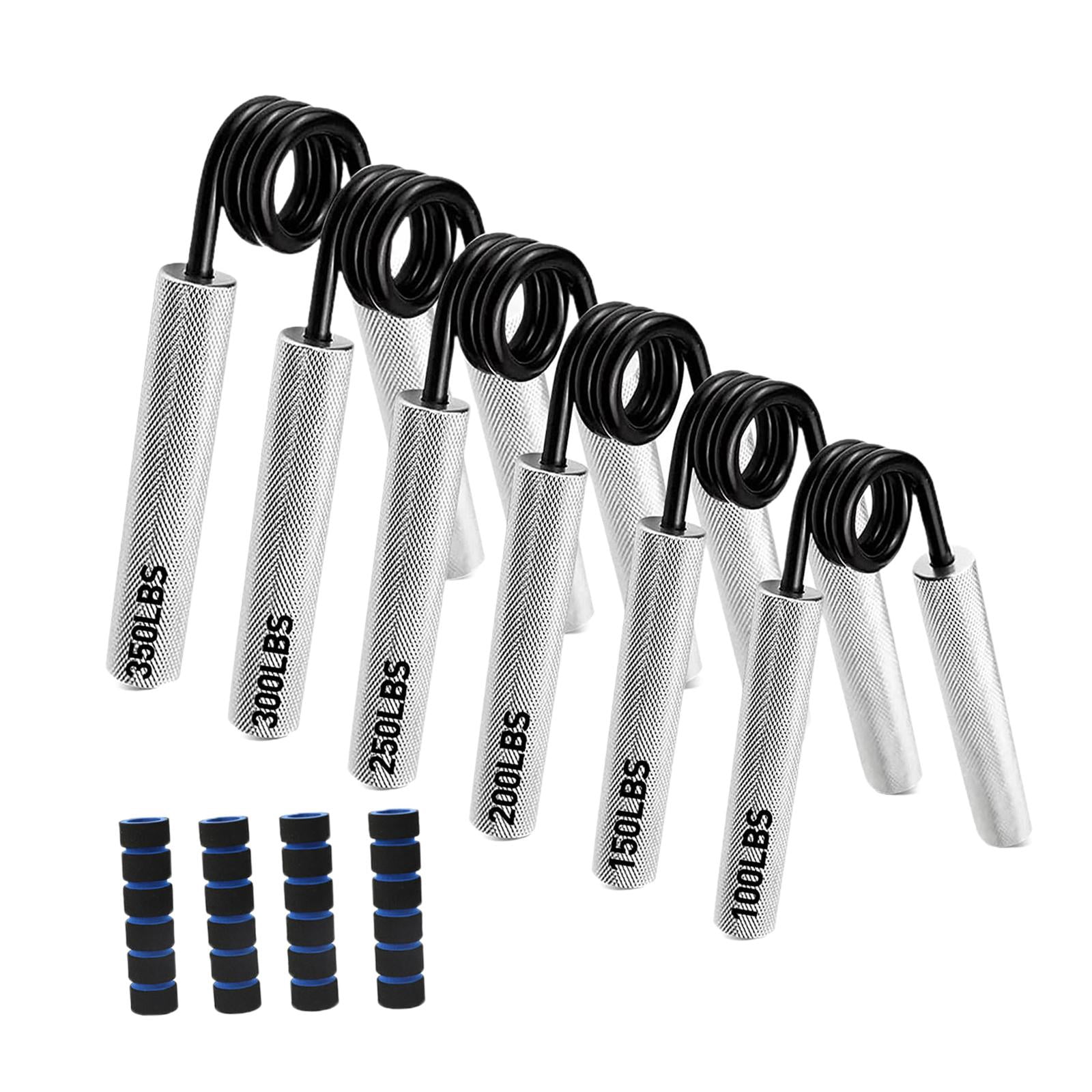 funtasica Metal Hand Grip Strengthener, 6 Piece Set, Non-Slip Wrist And Forearm Strengthener, Multipurpose Accessory for Sports And Fitness