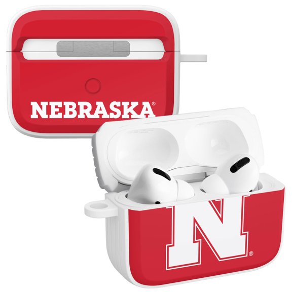 Nebraska Huskers HDX Case Cover Compatible with Apple AirPods Pro 1 & 2 Battery Case (Classic) by Affinity Bands