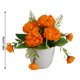 thumbnail image 2 of Flores artificiales en macetas de plástico planta de simulación oficina en casa decoración floral falsa, azul 5 flores Monstrate HA7823-06B, 2 of 3